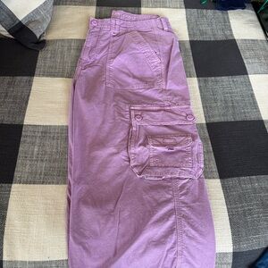 American Eagle Outfitters Lavender Cargo Pants